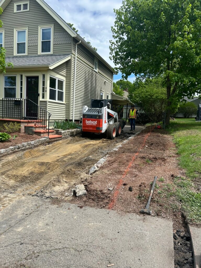 Residential Driveway Repave & Widening, Stoneham MA