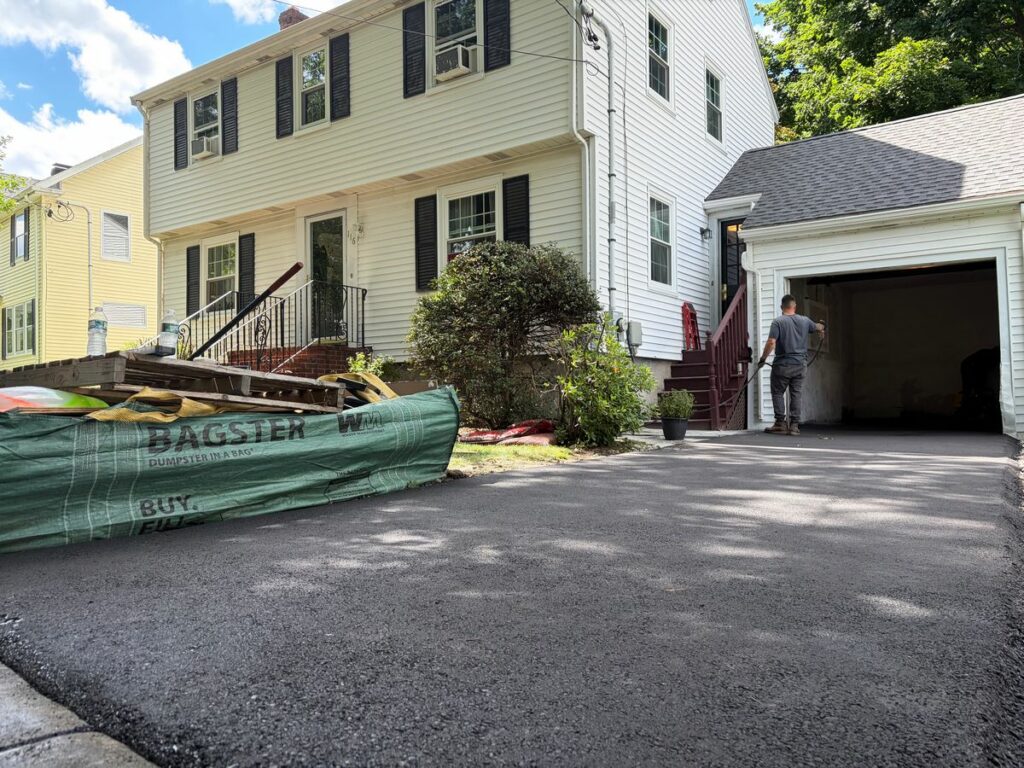 Asphalt Driveway Install in Belmont, Massachusetts