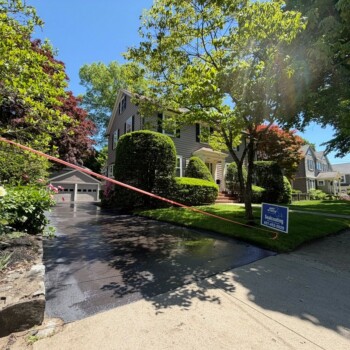 Driveway Sealcoating and Sink Hole Repair in Winchester MA