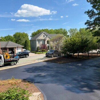 Residential Sealcoating for an Oversized Stoneham MA Driveway